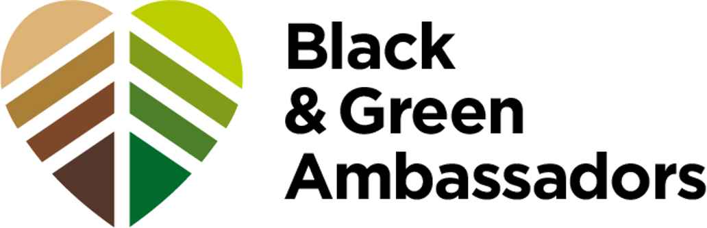 Black and Green Ambassadors logo